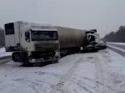 Два человека пострадали в массовом ДТП с фурами в Володарском районе