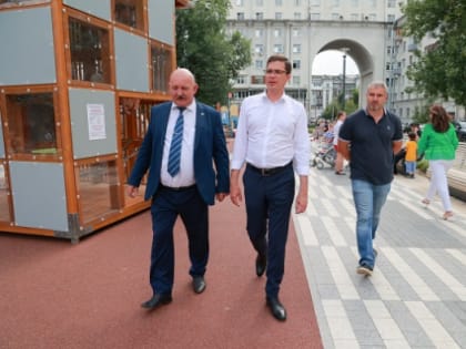 Сквер с игровой зоной преобразили по ФГКС в серобусыгинском квартале Нижнего Новгорода