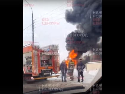 Садовый центр загорелся в Опалихе под Нижним Новгородом