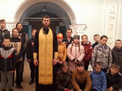 Богородские «витязи» посетили Покровский храм города, чтобы помолиться своему святому покровителю