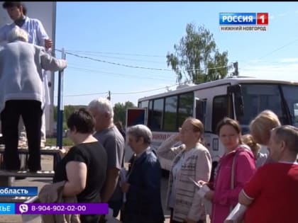 100 населенных пунктов Нижегородской области посетили "Поезда здоровья"