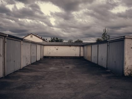 Пожар в гаражном кооперативе № 6 по улице Духова