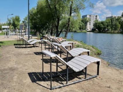 Благоустройство берега на озере Вторчермета завершилось в Нижнем Новгороде