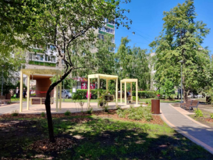 Сквер на улице Культуры открыли в Нижнем Новгороде после благоустройства