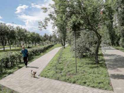 Завершено благоустройство сквера на улице Акимова в Нижнем Новгороде