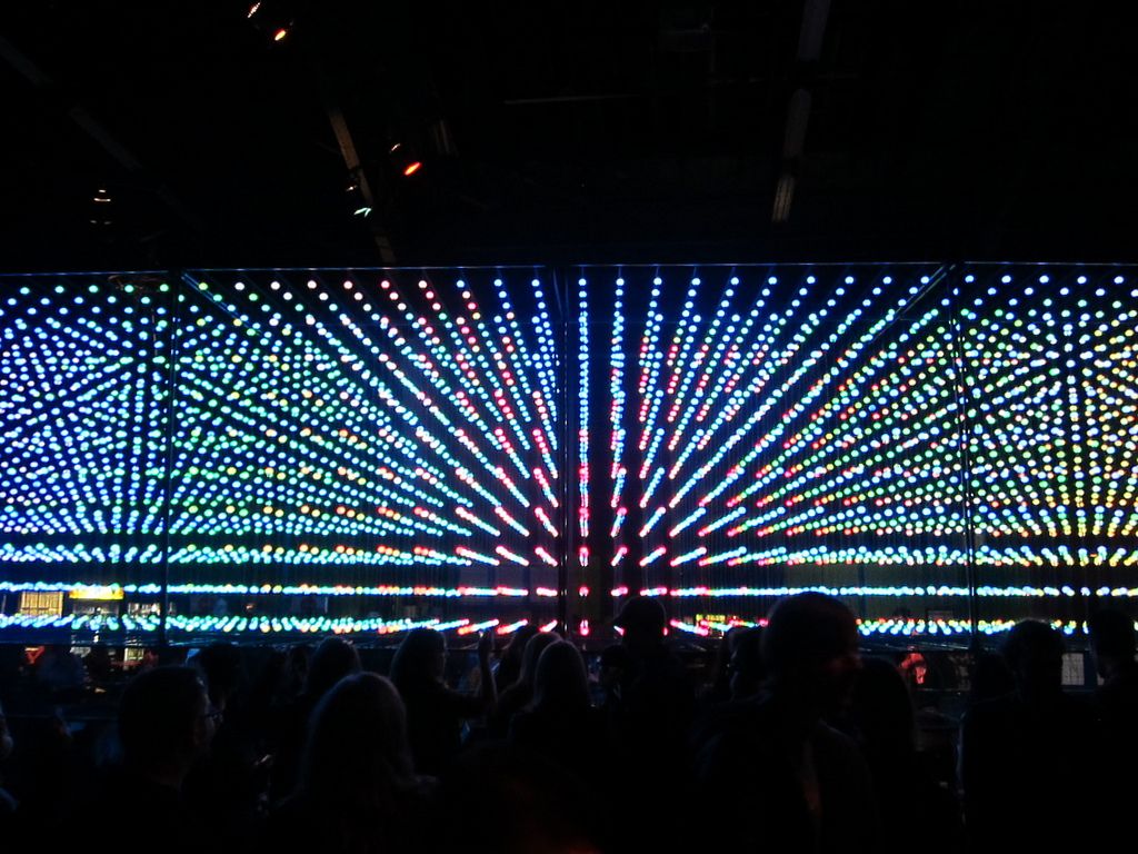 Cubatron psychedelic light installation at Burning Man by Mark Lotter