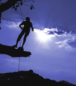 Climber, climbing, blue, sun, sky