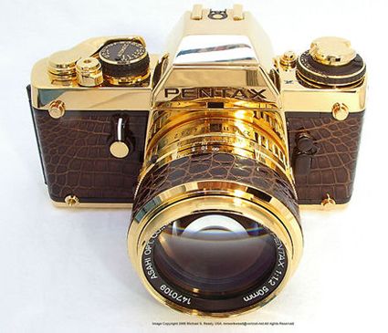 Pentax 1981 gold camera