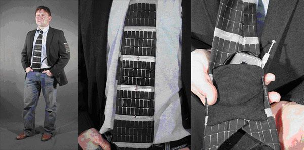 Solar tie, necktie, concept fashion