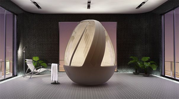 Arina Komarova's shower concept: Spiral egg