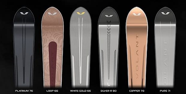 Volant skis: Precious metals