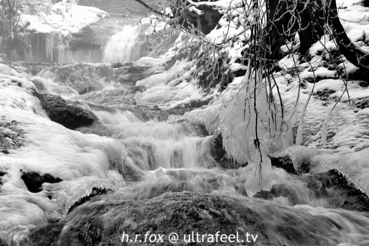 Iced, freezed, water fall