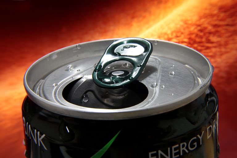 Energy drink open can