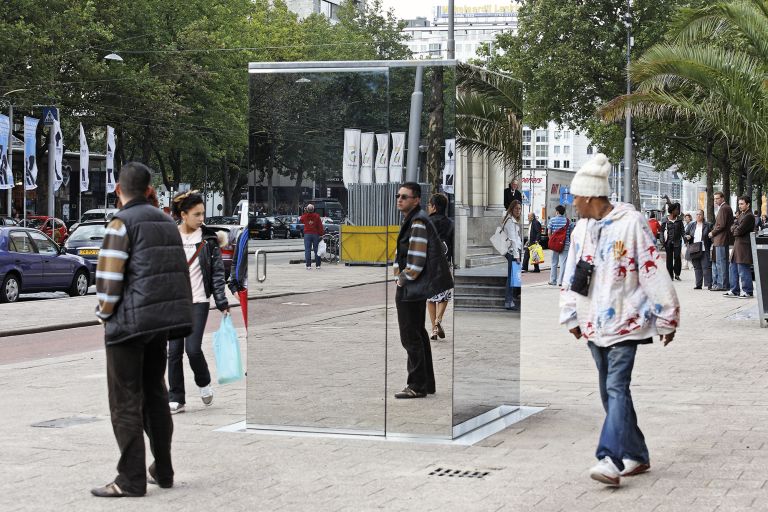 Monica Bonvicini: transparent toilet art installation