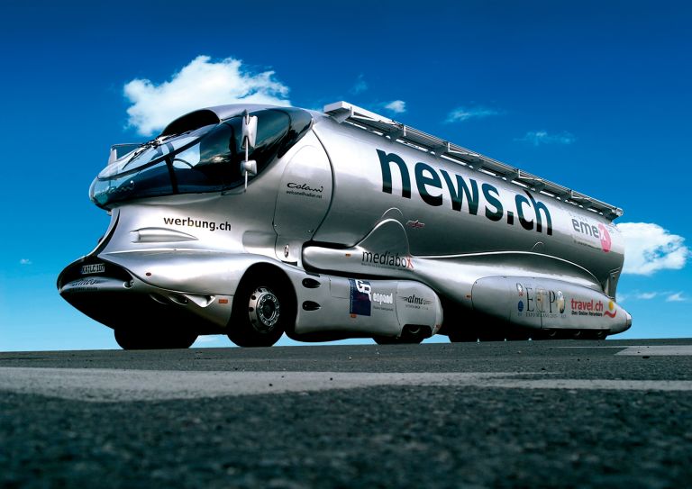 Space Truck, futuristic, by designer Luigi Colani