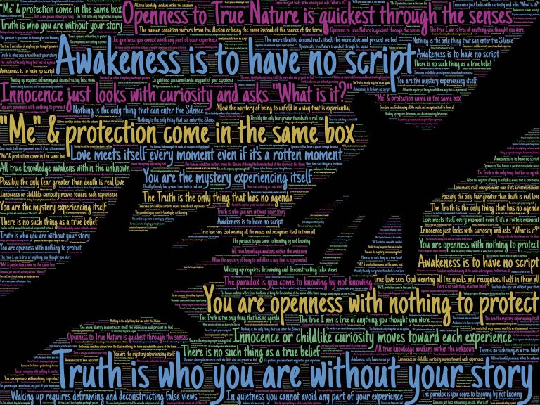 Awareness, truth, awakeness, hands