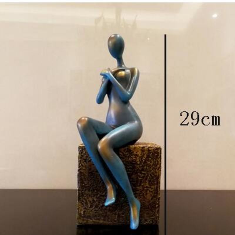 Nordic modern beauty resin sculpture angel figure statue art girl figurine crafts home decor accessories valentines day gift Image 8