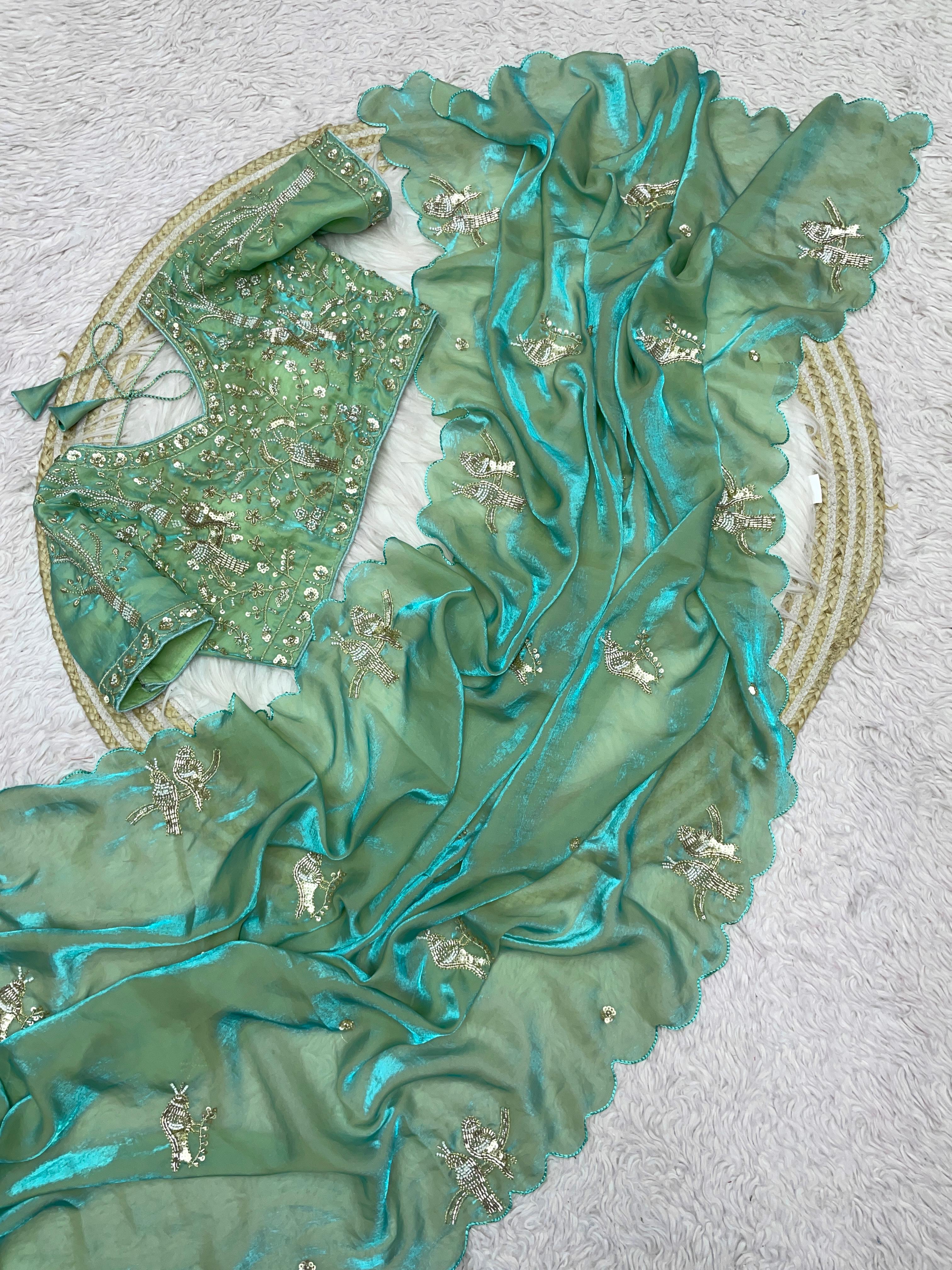 Fandy satin sarees