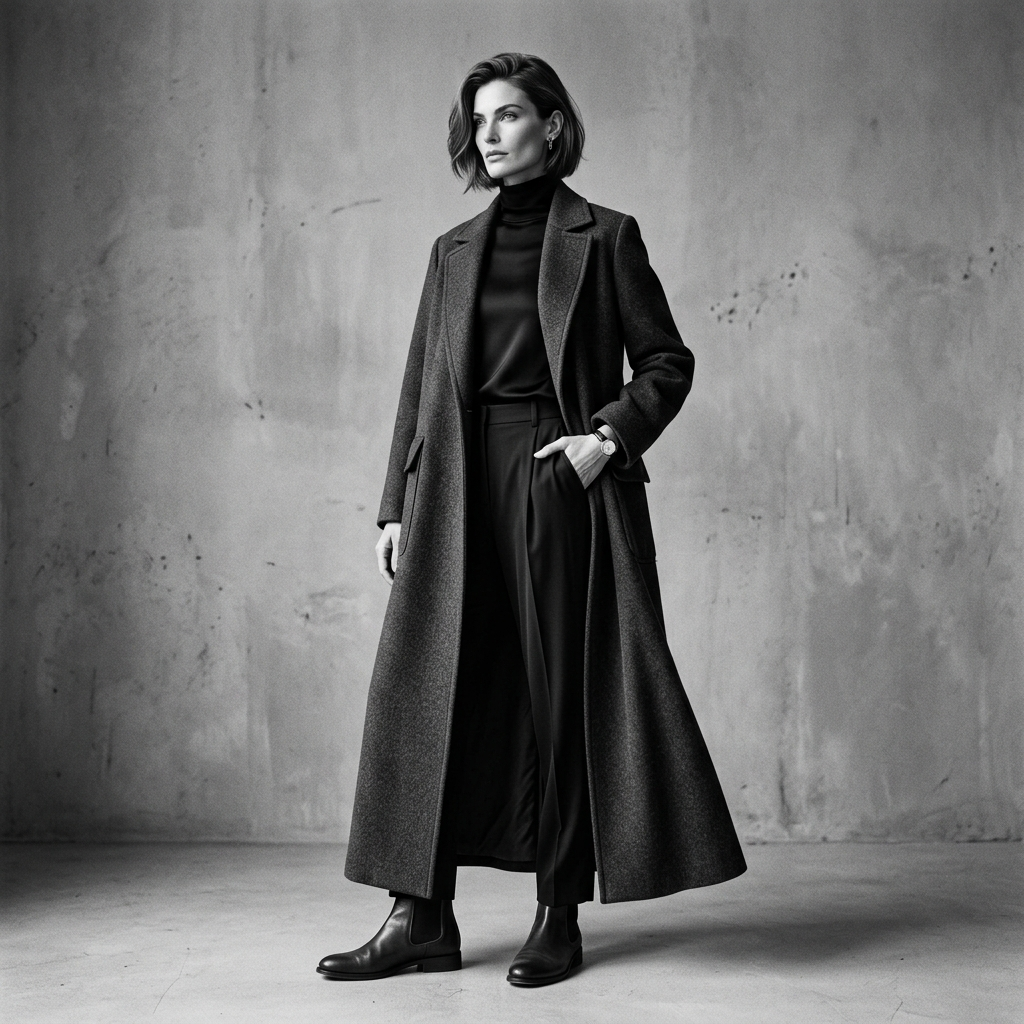 Editorial Fashion Duster Coat