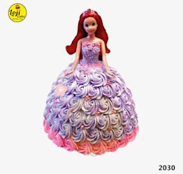 Barbie Floral Cake Loji cake