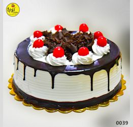 Brown White Treat Loji cake