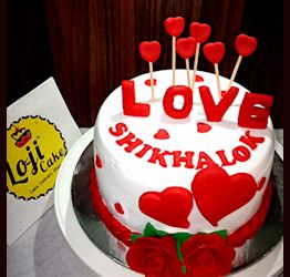 Love Anniversary Cake  Loji cake