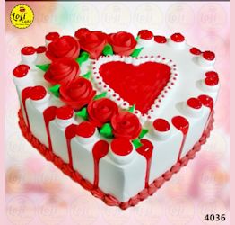 Heart Flower Loji cake