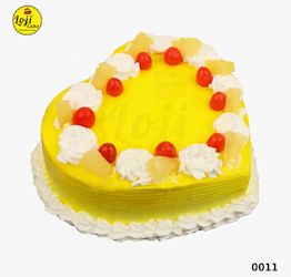 Pineapple Heart Cake Loji cake