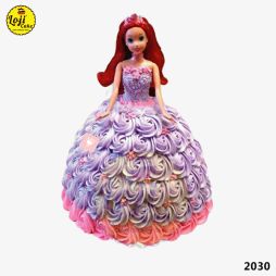 Barbie Floral Cake Lojicake