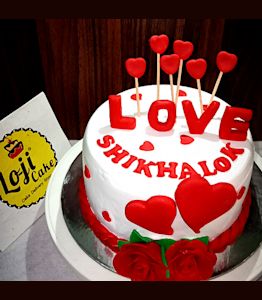 Love Anniversary Cake  Loji cake