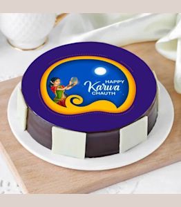 Karwa Chauth Photo Cake Loji cake