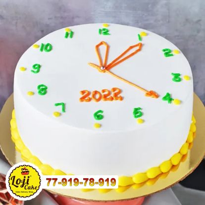 Happy New Year 2022 Cake | Happy New Year 2022 Cake Suratgarh Rajasthan - Loji Cake
