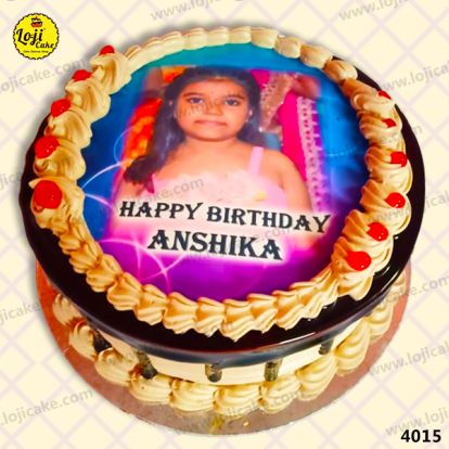 Chocolate Photo Cake | Chocolate Photo Cake Suratgarh Rajasthan - Loji Cake