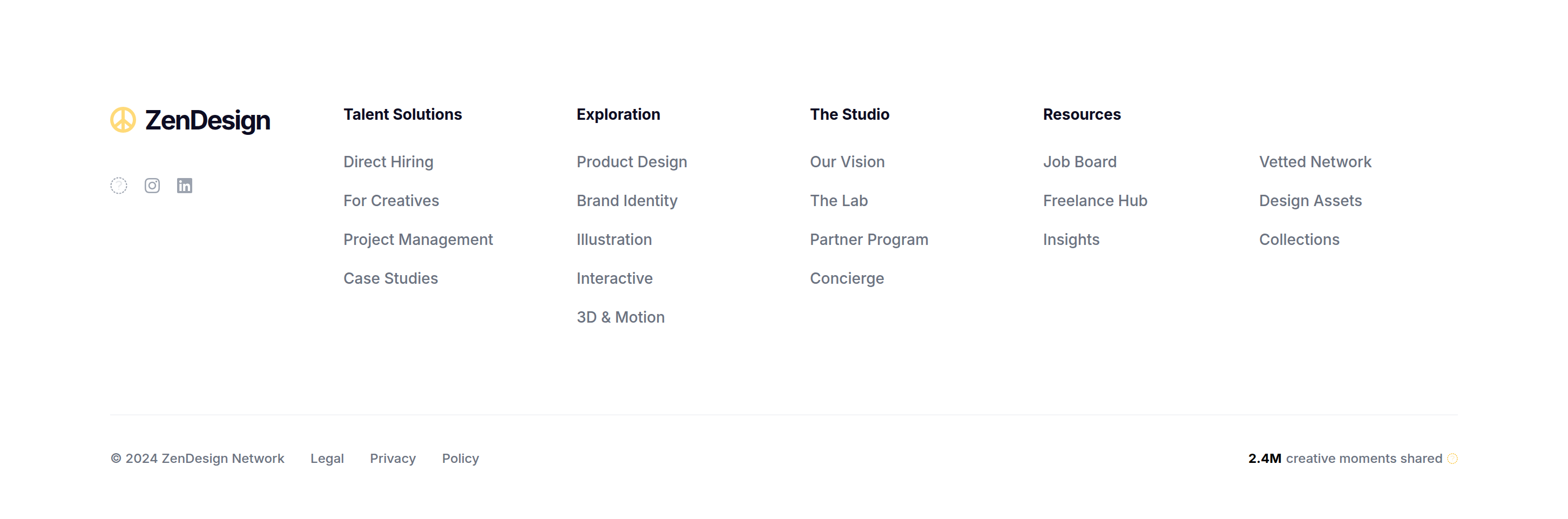 ZenDesign Footer preview