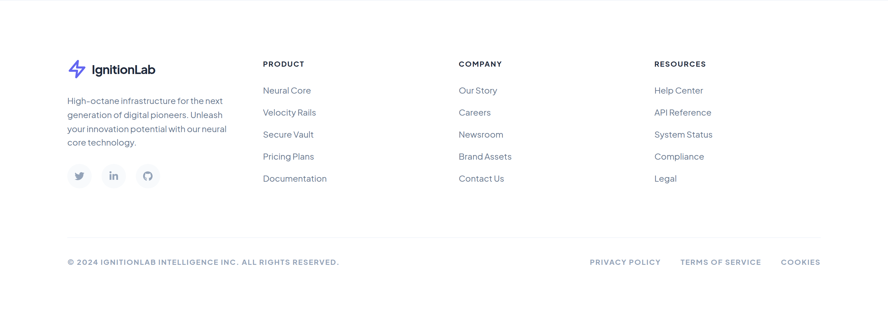 IgnitionLab Footer preview