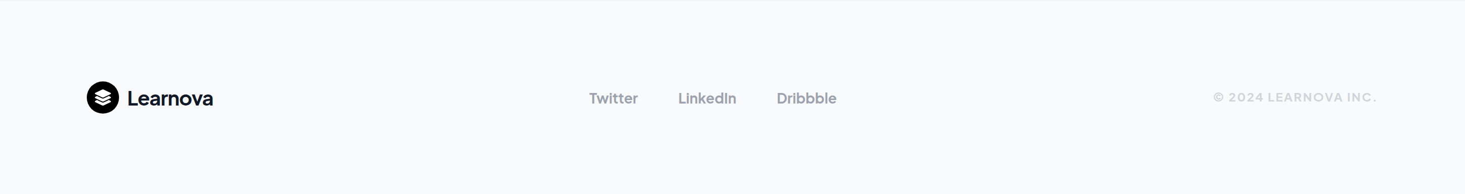 Learnova Footer preview
