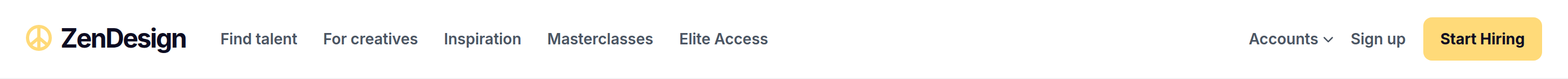 ZenDesign Navbar preview
