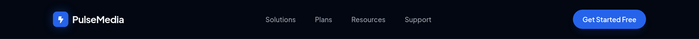 PulseMedia Navbar preview