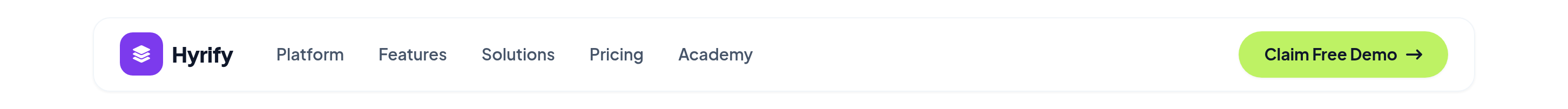 Hyrify Navbar preview