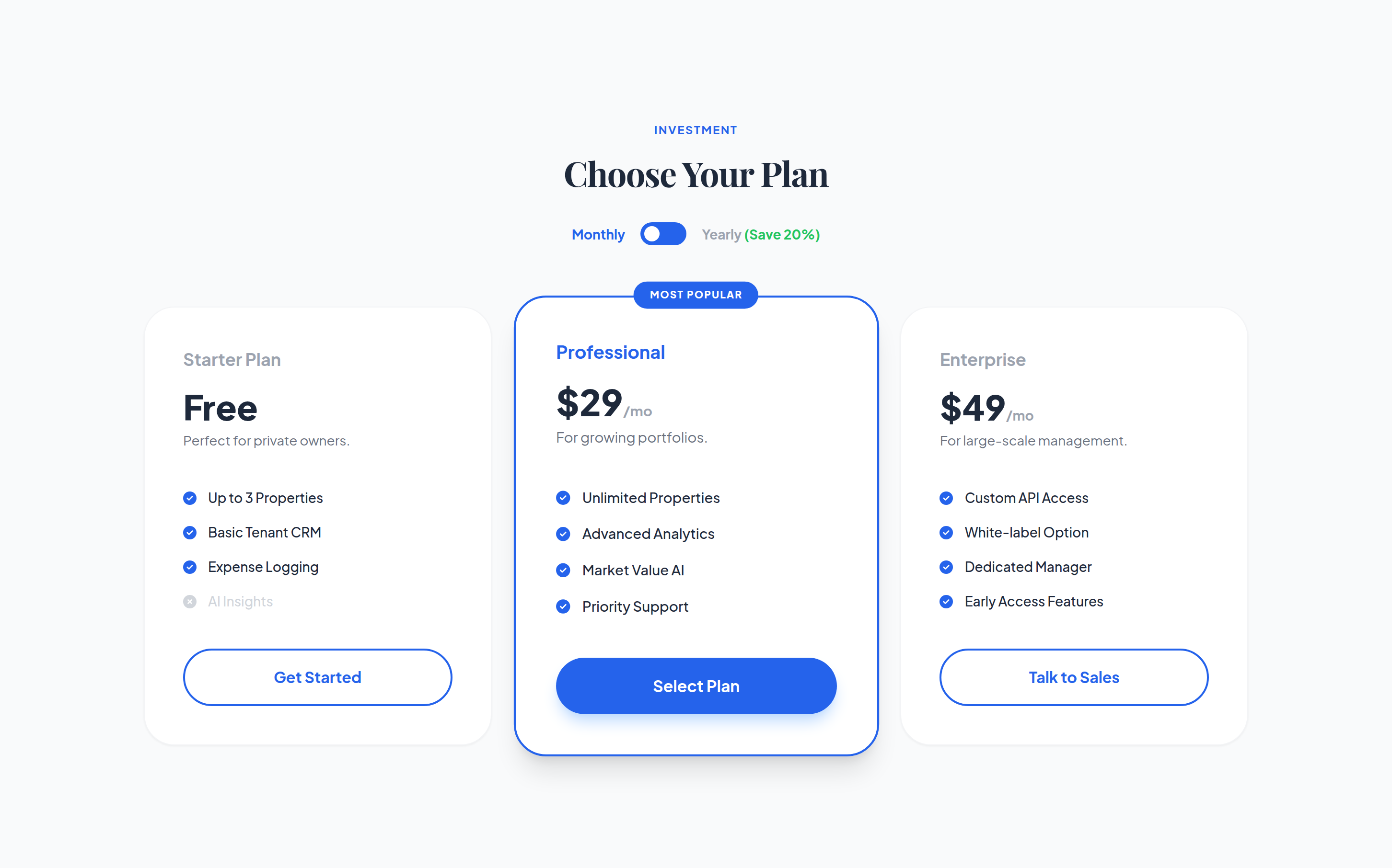 EstateFlow Pricing preview