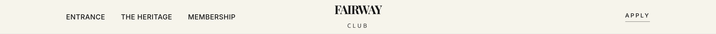 The Fairway Club Navbar preview