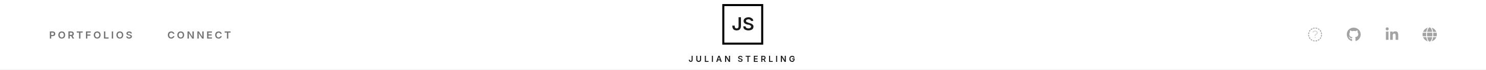 Julian Sterling Navbar preview