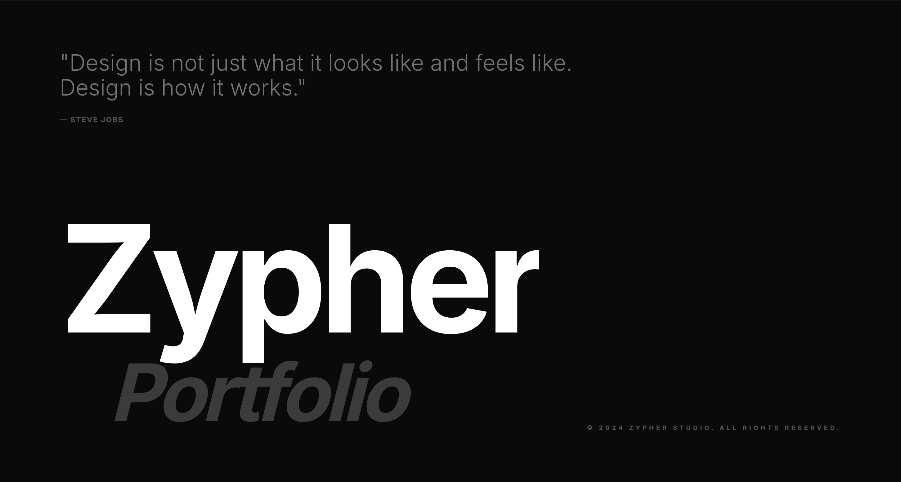 Zypher Footer preview