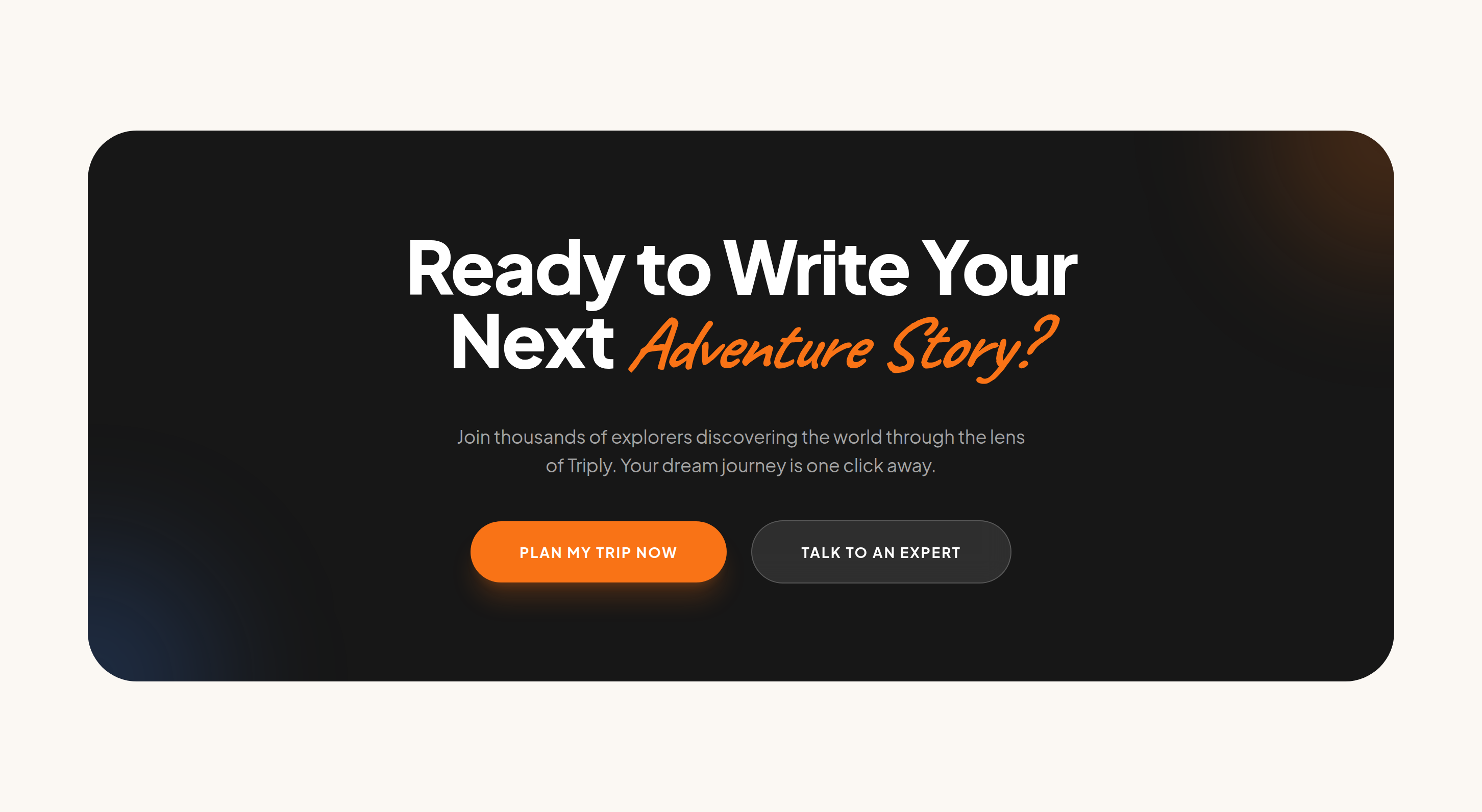 Triply Call to action preview