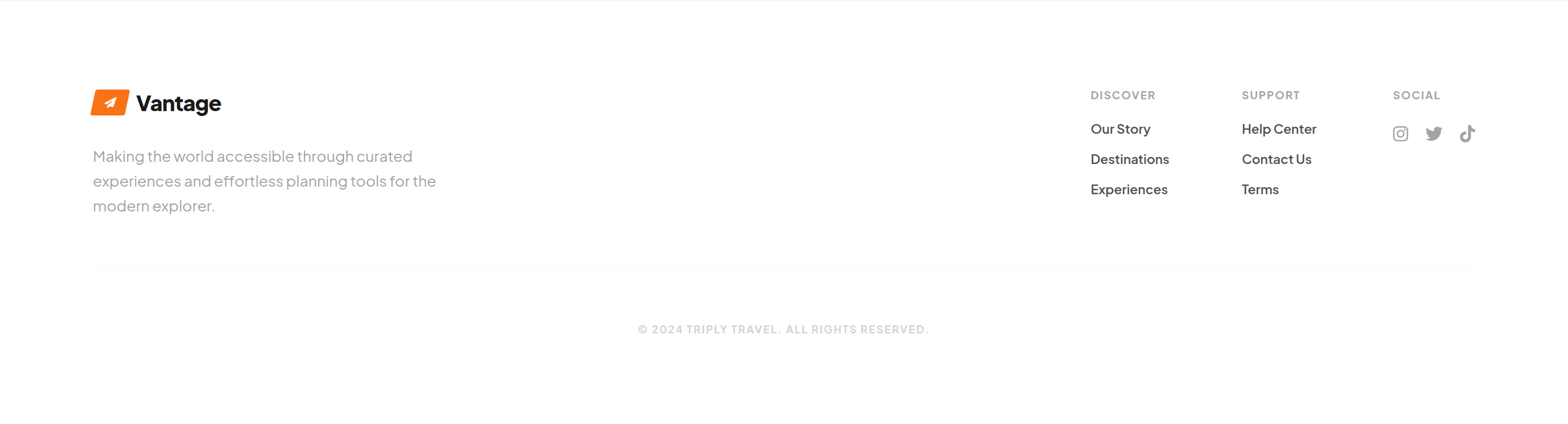 Triply Footer preview
