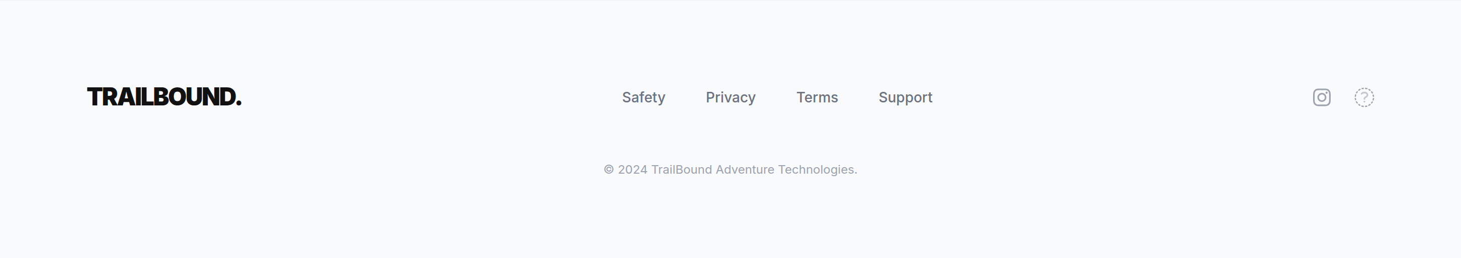 TrailBound Footer preview
