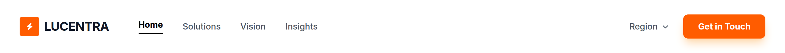 Lucentra Navbar preview
