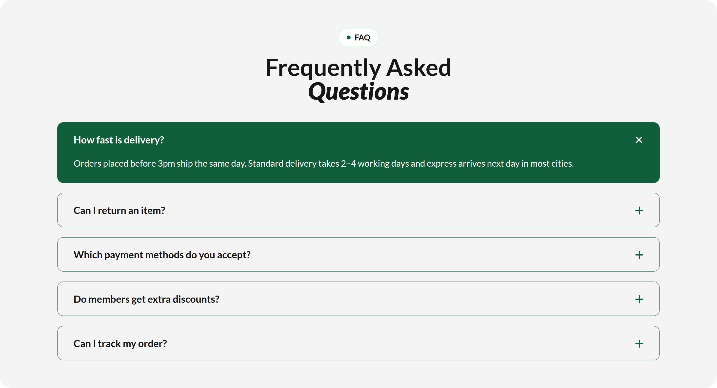 Shelfline FAQ preview