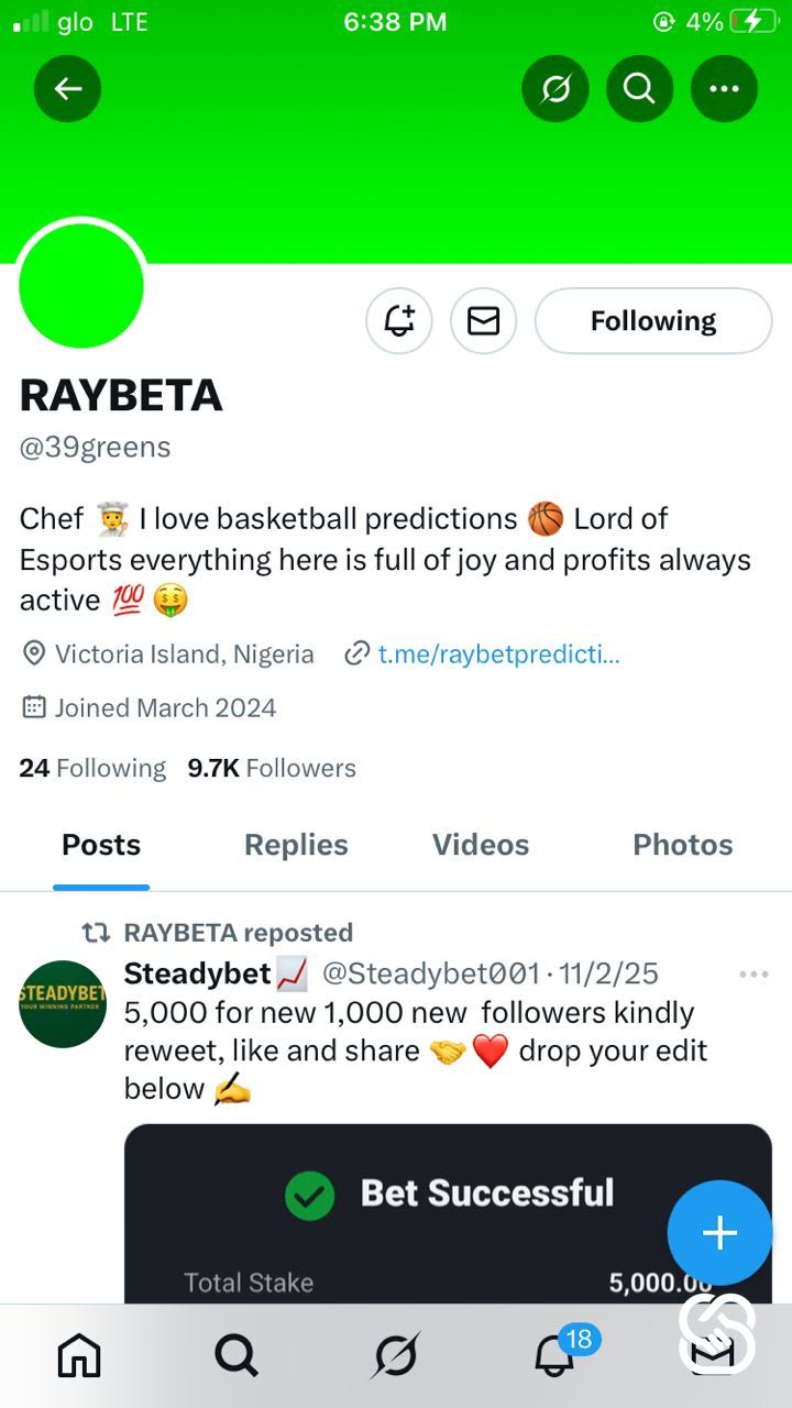 9.7k Followers X Brand Handle