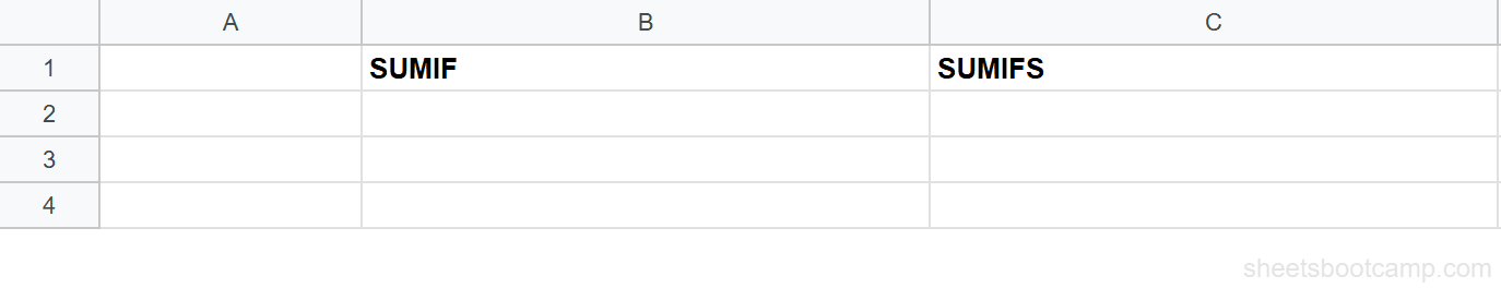 SUMIF vs SUMIFS argument order comparison side by side